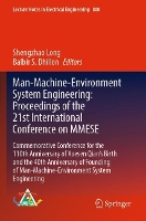 Book Cover for Man-Machine-Environment System Engineering: Proceedings of the 21st International Conference on MMESE Commemorative Conference for the 110th Anniversary of Xuesen Qian’s Birth and the 40th Anniversary by Shengzhao Long