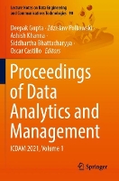 Book Cover for Proceedings of Data Analytics and Management by Deepak Gupta