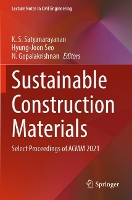 Book Cover for Sustainable Construction Materials by K S Satyanarayanan