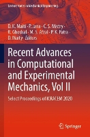 Book Cover for Recent Advances in Computational and Experimental Mechanics, Vol II by D K Maiti