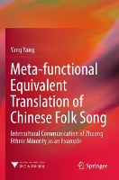 Book Cover for Meta-functional Equivalent Translation of Chinese Folk Song by Yang Yang