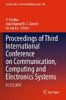 Book Cover for Proceedings of Third International Conference on Communication, Computing and Electronics Systems by V Bindhu