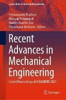 Book Cover for Recent Advances in Mechanical Engineering by Premananda Pradhan