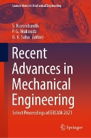 Book Cover for Recent Advances in Mechanical Engineering by S Narendranth