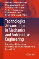 Book Cover for Technological Advancement in Mechanical and Automotive Engineering by Muhammad Yusri Ismail