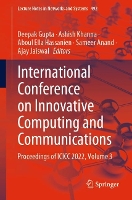 Book Cover for International Conference on Innovative Computing and Communications by Deepak Gupta