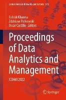 Book Cover for Proceedings of Data Analytics and Management by Ashish Khanna