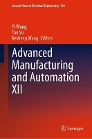 Book Cover for Advanced Manufacturing and Automation XII by Yi Wang