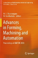 Book Cover for Advances in Forming, Machining and Automation by M. S. Shunmugam