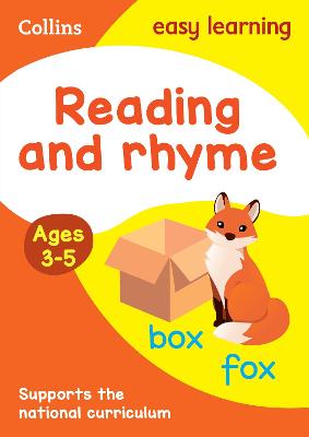 Reading and Rhyme Ages 3-5