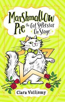Marshmallow Pie, the Cat Superstar on Stage