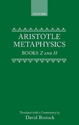 Metaphysics Books Z and H