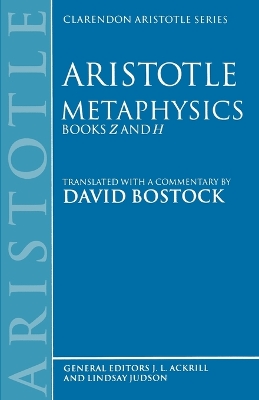 Metaphysics Books Z and H