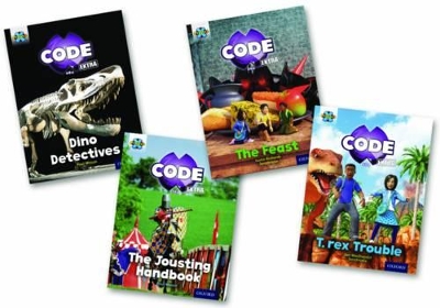 Project X CODE Extra: Turquoise Book Band, Oxford Level 7: Castle Kingdom and Forbidden Valley, Mixed Pack of 4