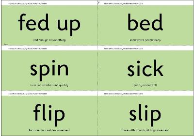 Read Write Inc. Fresh Start: Module Green Word Cards