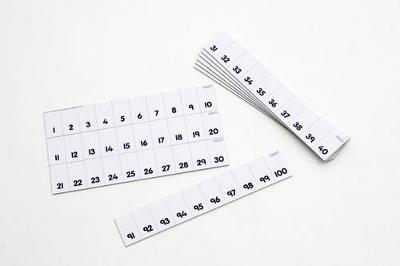 Numicon: Card 1-100 Number Track