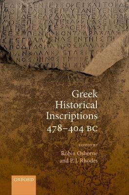 Greek Historical Inscriptions 478-404 BC