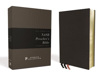 NASB, Preacher's Bible, Premium Goatskin Leather, Black, Premier Collection, Black Letter, 1995 Text, Art Gilded Edges, Comfort Print