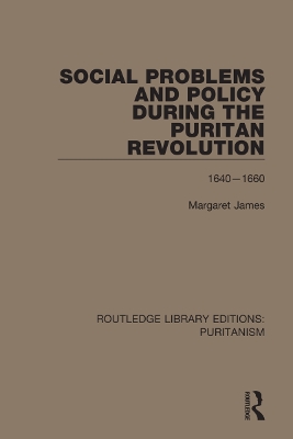 Social Problems and Policy During the Puritan Revolution