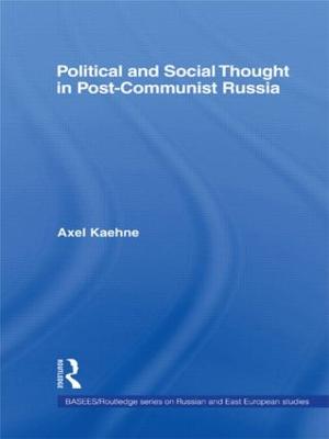 Political and Social Thought in Post-Communist Russia
