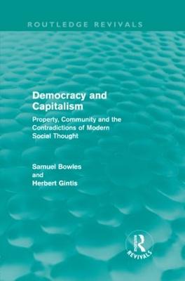 Democracy and Capitalism (Routledge Revivals)