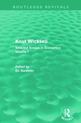 Knut Wicksell (Routledge Revivals)