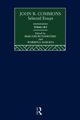 John R. Commons: Selected Essays