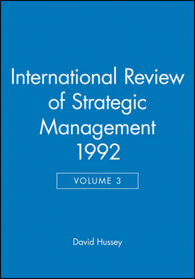 International Review of Strategic Management 1992, Volume 3