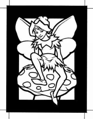 Mini Fairy World Stained Glass Coloring Book