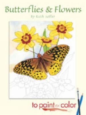 Butterflies and Flowers to Paint or Color