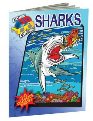 3-D Coloring Book - Sharks