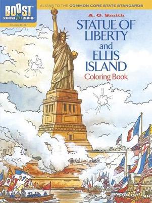 Boost Statue of Liberty and Ellis Island Coloring Book