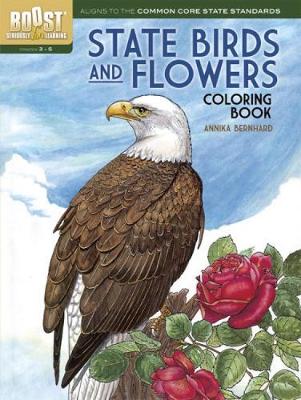 Boost State Birds and Flowers Coloring Book