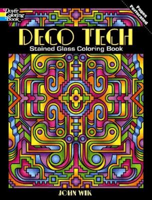 Deco Tech Stained Glass Coloring Book