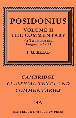 Posidonius: Volume 2, Commentary, Part 1