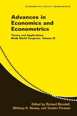 Advances in Economics and Econometrics: Volume 3