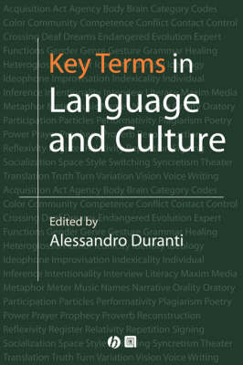 Key Terms in Language and Culture