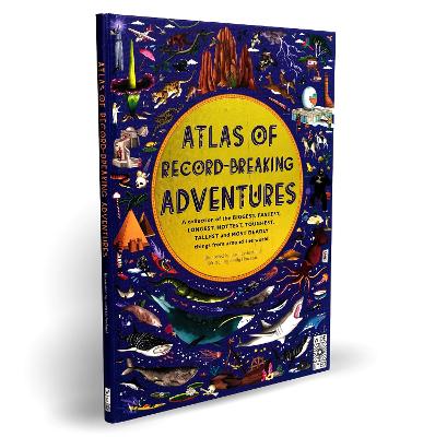 Cover for Atlas of Record-Breaking Adventures by Emily Hawkins