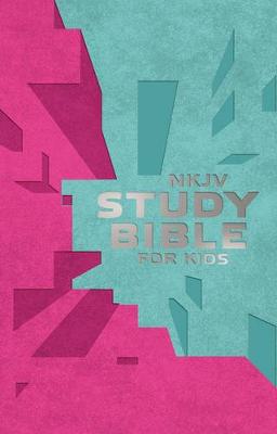 NKJV, Study Bible for Kids, Leatherflex, Pink/Teal