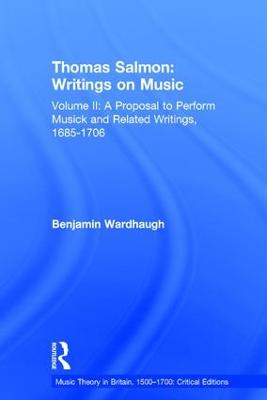 Thomas Salmon: Writings on Music