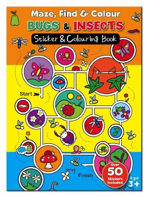 Maze, Find & Colour Bugs & Insects