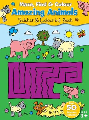 Maze, Find & Colour Amazing Animals