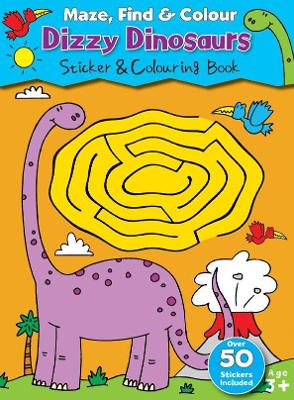 Maze, Find & Colour Dizzy Dinosaurs