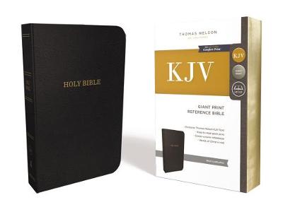 KJV Holy Bible: Giant Print with 53,000 Cross References, Deluxe Black Leathersoft, Red Letter, Comfort Print: King James Version