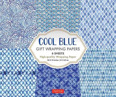 Cool Blue Gift Wrapping Papers - 6 sheets