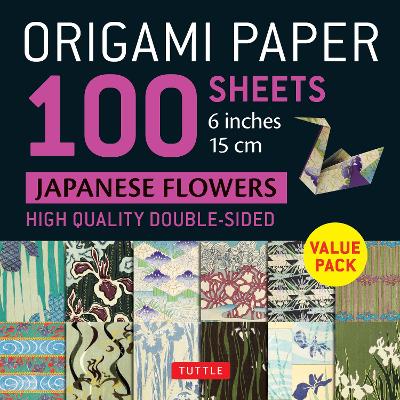 Origami Paper 100 sheets Japanese Flowers 6