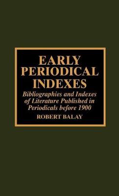 Early Periodical Indexes