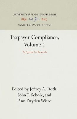 Taxpayer Compliance, Volume 1