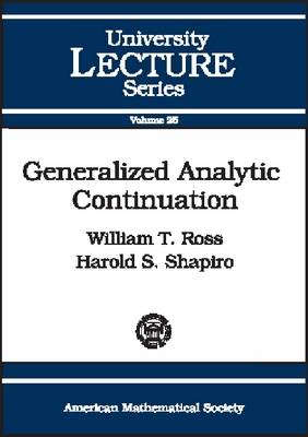 Generalized Analytic Continuation