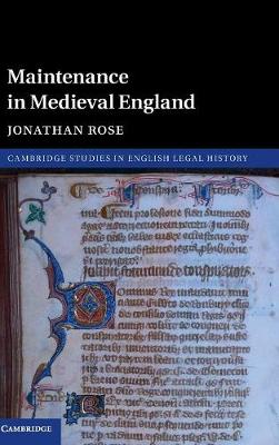 Maintenance in Medieval England